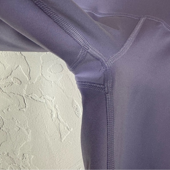 Aritzia TNA Leggings Duncan Atmosphere Hi Rise Solid Lavender Purple Pastel Knit - Picture 3 of 8